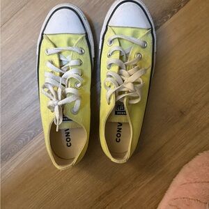 Converse Lemon Canvas Athletic Shoes